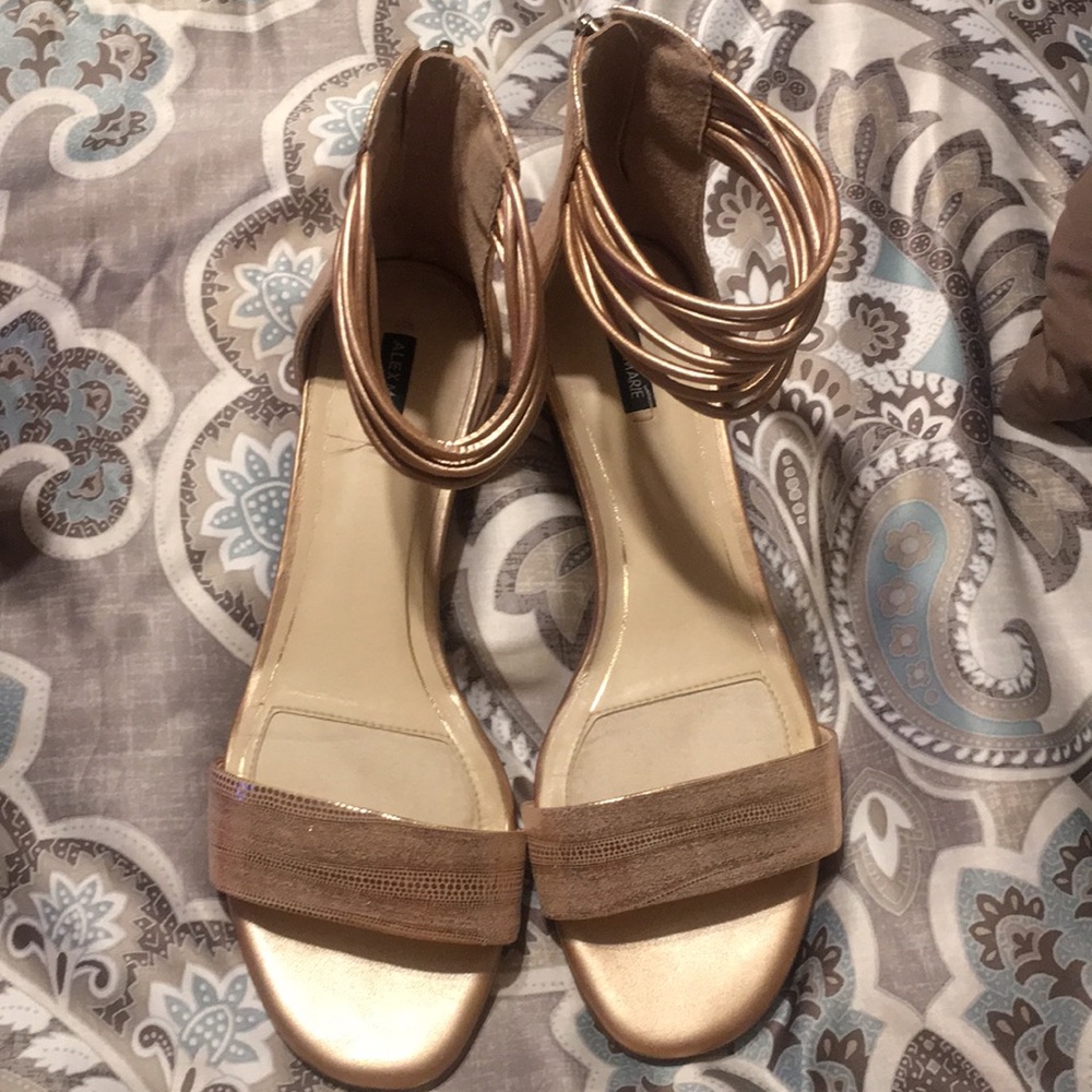 Alex Marie rose gold sandals size 9M